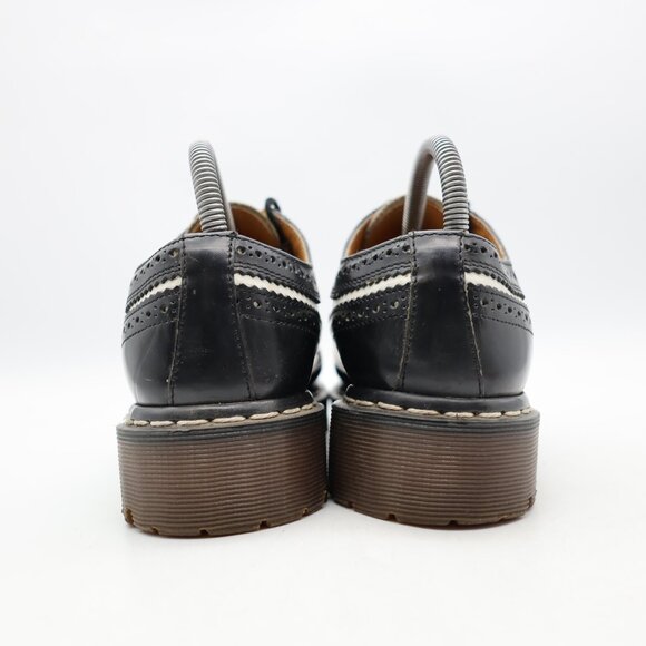 Doc Dr Marten Wingtip 3989 Men's UK 6 US 7 Bex Brogues Black & White England - Picture 5 of 16